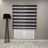 Donatti Perde Donatti Zebra Stor Geniş Plise Güneşlik Perde - Antrasit Gri - 110 x 200 cm
