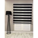 Donatti Perde Donatti Zebra Stor Geniş Plise Güneşlik Perde Siyah - 40 x 200 cm