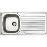 Donau 50X100 cm Tek Gözlü Sağ Damlalıklı Çelik Eviye DE181-6-3R - Inox