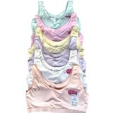 Dondeza 3'lü Genç Kız Renk Pedli Düz Geniş Askı Alıştırma Sütyen Yarım Atlet Büstiyer, Large/X-Large, KTMRKaskorse31, Pastel, Kız Çocuklar