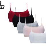 Dondeza 5019 6'lı Pedli İp Askılı Fitilli Bayan Büstiyer