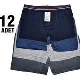 Dondeza Aldeza 551 Düz Erkek Çocuk Boxer 12'Li Çok Renkli 7-8 Yaş