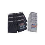 Dondeza Erkek Çocuk Boxer, 6'lı Paket, Baskılı Desen, Karışık Renk, 5-6 Yaş