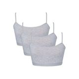 Dondeza Kız Çocuk 3'lü Paket Alıştırma Sütyeni, Large / X-Large, FUa6767, Gri, Kız çocuk