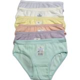 Dondeza Kız Çocuk Külot Karışık 6Lı Pastel 5-6 Yaş