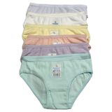 Dondeza Kız Çocuk Külot, Pastel Renkler, 6'lı Set, 7-8 Yaş