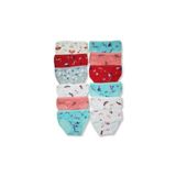 Dondeza Kız Çocuk Külotu, 12'li Paket, Boxer Silueti, Renkli Desen, 3-5 Yaş