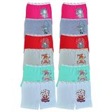 Dondeza Kız Çocuk Renkli Likralı Pamuklu Boxer Külot 12'li Set, TYC00138648164