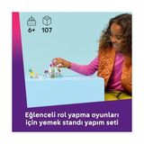 Dondurma ve Balon Standı 42692 – 6 Yaş ve Üzeri Çocuklar Için Liann ve Paisley Mini Bebekleri ile Çeşitli Aksesuarlar Içeren Yaratıcı Oyuncak Yapım Seti, Hediye Fikri (107 Parça) - 0 - Siyah