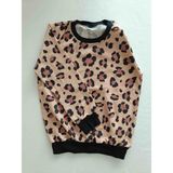 Döne Gözübek Kız Çocuk Uzun Kollu Kahverengi Siyah Noktalı Leopar Desenli Pijama Takımı - 0-Kahverengi - 6 - 7 Yaş