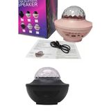Dönen Işıklı Disko Topu Projektör Müzik Çalarlı Disco Speaker P201755s3199