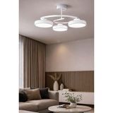 Dönence LED Beyaz Renk Modern Tasarım Enerji Tasarruflu Üç Renk Işık Ledli Dekoratif Avize Sal - 1 - Çok Renkli