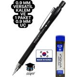 Dong-A 0.9 mm Versatil Kalem ve 1 Paket 0.9 mm Uç - Çok Renkli