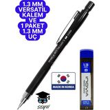 Dong-A 1.3 mm Versatil Kalem ve 1 Paket 1.3 mm Uç - standart - Çok Renkli
