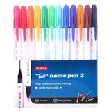 Dong-A 12 Renk Twin Name Pen