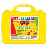 Dong-A 36 Renkli Pastel Boya Seti Plastik Çanta ile Pratik Taşıma ve Kullanım
