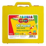 Dong-A 48 Renk Plastik Çanta 262148 Pastel Boya Canlı Renkler ile Eğlenceli Sanat Deneyimi