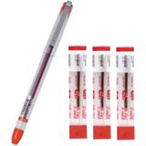 Dong-A Kırmızı My Gel 0.5mm Ince Iğne Uçlu Jel Kalem 1 Adet ve Yedeği 3 My-Jel Pilot