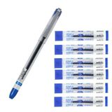 DONG-A Mavi My Gel 0.5mm Ince Iğne Uçlu Jel Kalem 1 Adet ve Kalem Yedeği 6 Adet Dong-A My-jel Pilot Kalem Yedeği