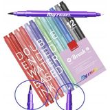 Dong-A My Color 2 12 Li Set Renkli Keçeli Kalem 2101512 Canlı Renkler