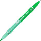 Dong-A My Color 2tone Çift Uçlu Keçeli Kalem Emerald Green-Green 53/07 - Renkli