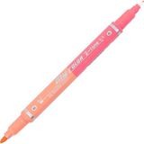 Dong-A My Color 2tone Çift Uçlu Keçeli Kalem Peach Pink-Peach 63/61 - Renkli