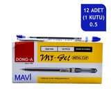 Dong A My Gel 0.5mm Ince Iğne Uçlu Jel Kalem 12li Mavi