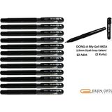 Dong-A My-Gel 1.0mm Imza 12'li Jel Kalem Siyah