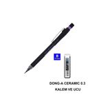 Dong-A XQ Ceramics II Versatil Kalem, 0,3mm, Siyah Gövde