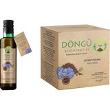 Döngü Kooperatifi %100 Yerli Doğal 2'li Set - Doğal Soğuk Sıkım Keten Tohumu Yağı ve Keten Tohumu - Glutensiz - 1 Adet