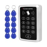 Dongyang RFID giriş kontrol klavyesi açık havada 125 kHz EM kart okuyucu + 10 adet anahtarlık kapı giriş kontrol sistemi (T12+10)