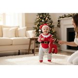 Donino Baby Şapkalı Noel Baba Tulum - 9 Ay - Kırmızı - Beyaz