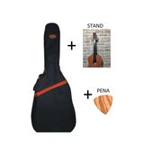 Donizetti Akustik Gitar Kılıfı Profesyonel 10 Mm Pedli Soft Case - Ahşap Pena - Duvar Askı Standı Hediye