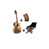 Donizetti Dekoratif Ahşap Gitar Stant Özel Tasarım + Ayak Standı + Kişiye Özel Ahşap Pena Kutusu Ve Pena