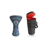 Donizetti Profesyoneller Için Döküm Mısır Darbuka – 3 Kg, Iznik Çinisi Işlemeli - Gigbag Çanta Hediyeli