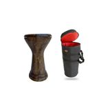 Donizetti Profesyoneller Için Döküm Mısır Darbuka Ağırlık ( 4 Kg Ahşap Desen) Gigbag Çanta
