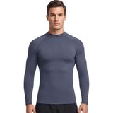 Donlaritta Erkek Uzun Kollu Mayo Yüzücü Üst - Güneş Uv Koruyucu Rash Guard - Gri