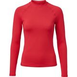 Donlaritta Kadın Uzun Kollu Mayo Yüzücü Üst - Güneş Uv Koruyucu Rash Guard - 34 - Kırmızı