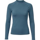 Donlaritta Kadın Uzun Kollu Mayo Yüzücü Üst - Güneş Uv Koruyucu Rash Guard - 38 - Mavi