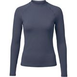 Donlaritta Kadın Uzun Kollu Mayo Yüzücü Üst - Güneş Uv Koruyucu Rash Guard - 44 - Antrasit