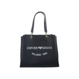 Donna emporio armani Y3D158YWS0E-86284 çok renkli alışveriş çantası, Siyah