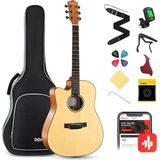Donner Dag-1cl Solak Akustik Gitar Paketi (Natural) - Standart - Çok Renkli