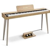 Donner DDP-60 Dijital Piyano - Light Oak 88 Tuşlu Ahşap Görünümlü Gerçekçi Tuş Deneyimi
