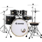 Donner Dds-520 5-parça 22" Akustik Davul Siyah
