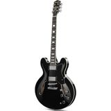 Donner DJP-1000 Semi-Hollow Elektro Gitar (Siyah)
