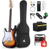 Donner DST-100SL Solak Elektro Gitar Seti (Sunburst)