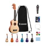 Donner Dus-10n Soprano Ukulele Seti Natural