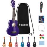 Donner Dus-10p Soprano Ukulele Seti Mor