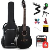 Donner Ec983 Akustik Gitar Seti Siyah