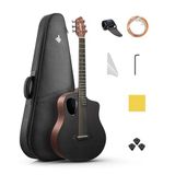 Donner RISING-G1 Carbon Fiber Akustik Gitar Seti (Mat Kahverengi)